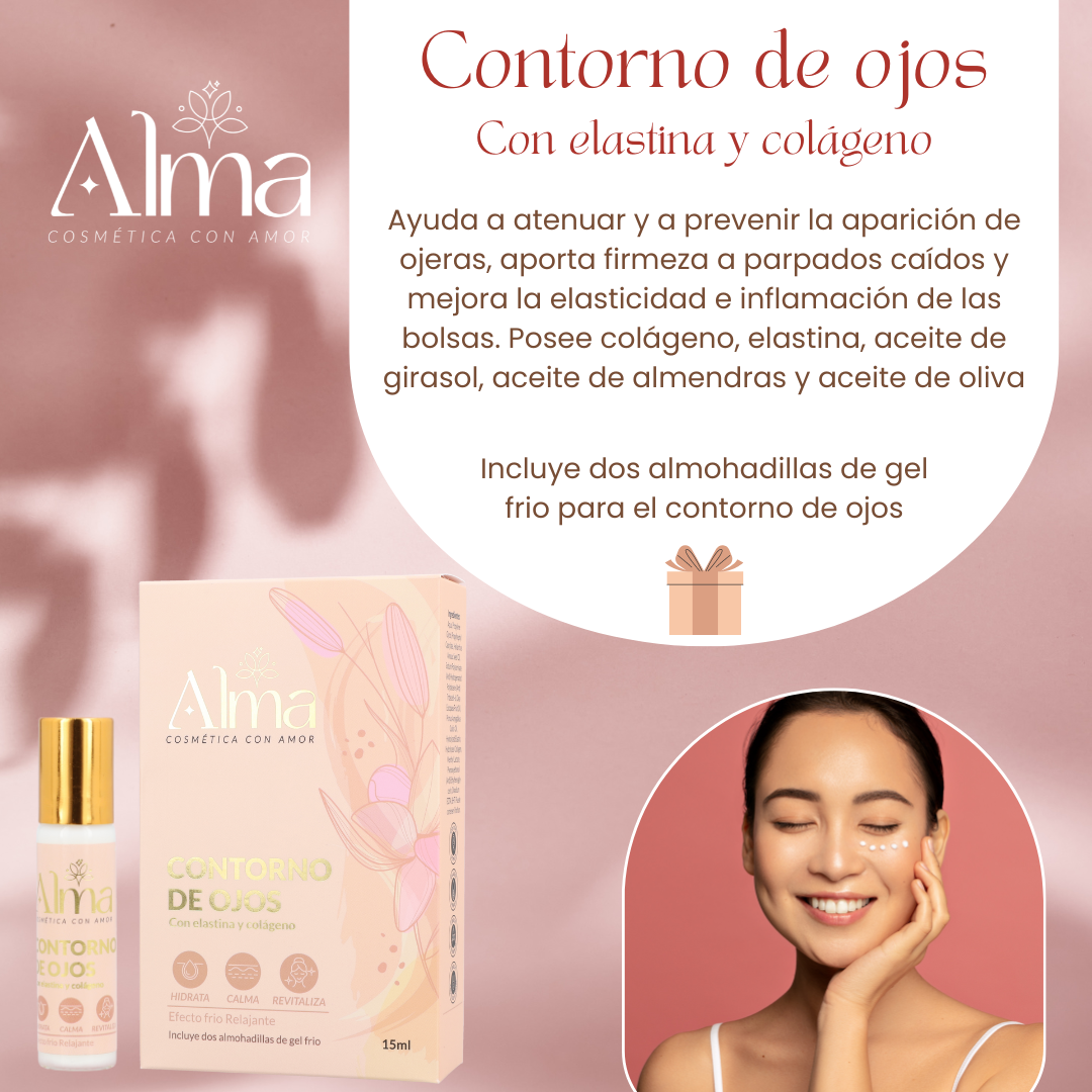 Contorno de ojos / Con elastina y colágeno